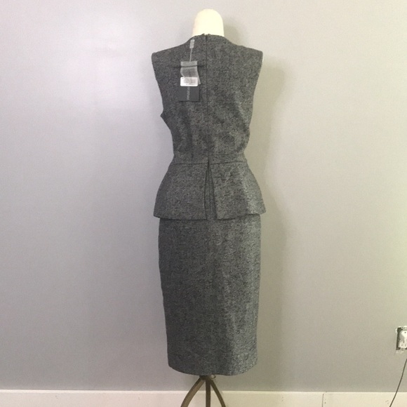 NWT Sportmax Women’s Wool Peplum Dress - Picture 4 of 5